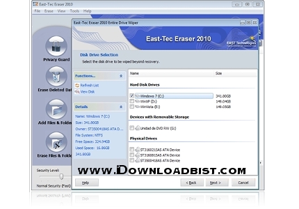 حذف ردپا ها در ويندوز با نرم افزار East-Tec Eraser 2012 v10.0.4.100